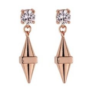 Stella Valle Do It Earrings Rose Gold Swarovski